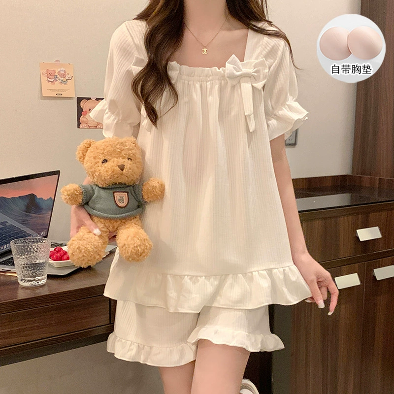 Top with cups, knitted pijama, sexy set