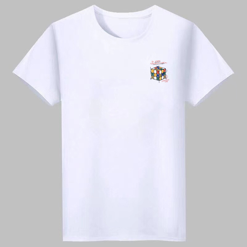 Camiseta de los hombres de verano de moda cómodo suéter estudiante superior estilo coreano slim fit manga corta todo partido simple hombres