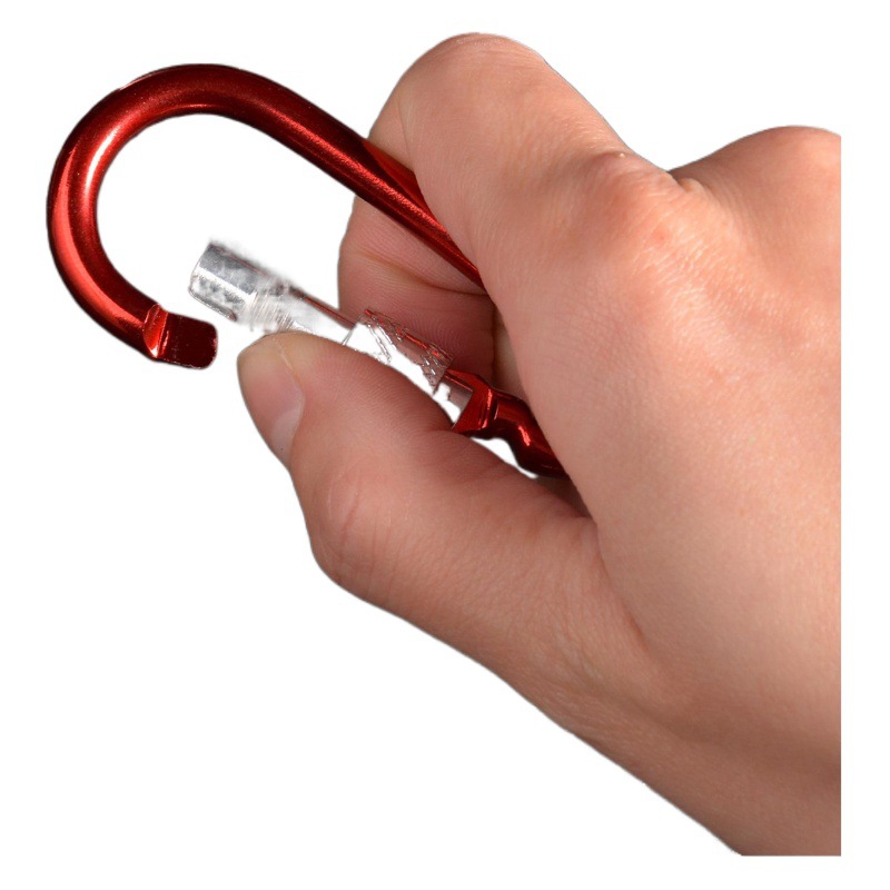 Aluminum Alloy backpack buckle kettle buckle No. 5 No. 6 No. 7 No. 8 factory wholesale hanging buckle No. 6 D-shaped carabiner