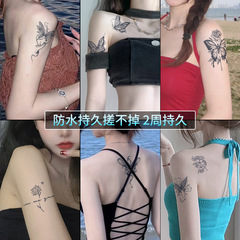 Small pattern butterfly cross-border tattoo sticker for women, conveying a sense of minority and high-end, suitable for arm and clavicle, does not reflect light.