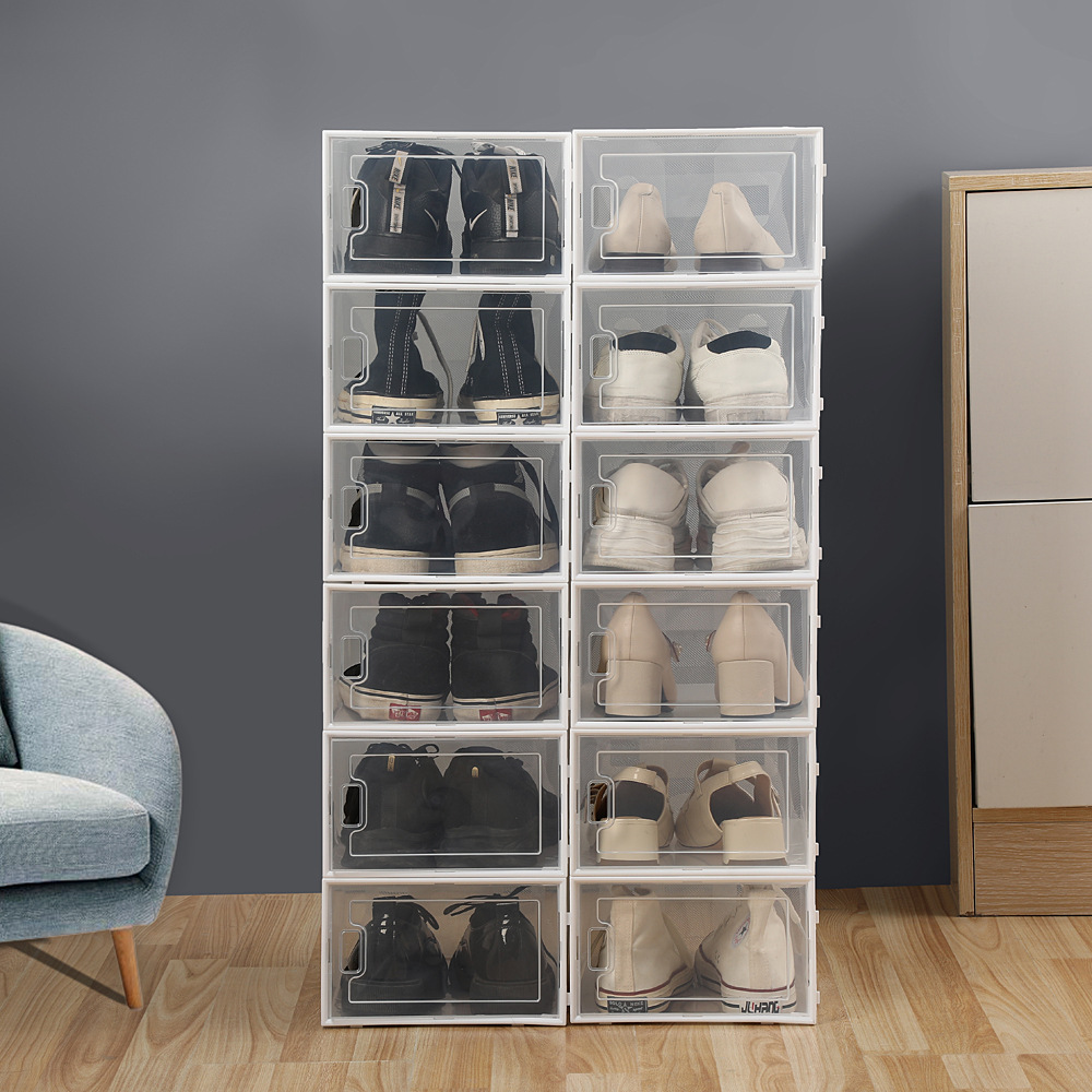 网红AJ球鞋盒自由DIY组装鞋柜宿舍家用个性展示防尘防氧化鞋盒子