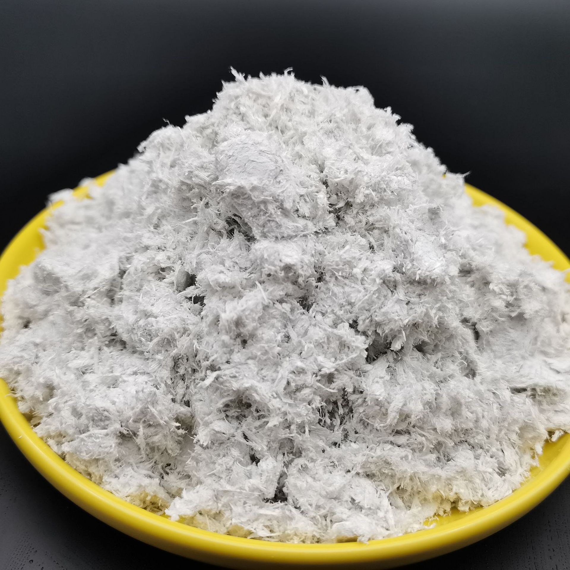 石绵纤维厂家加工石绵绒摩擦材料矿物纤维自补液纤维供应海泡石