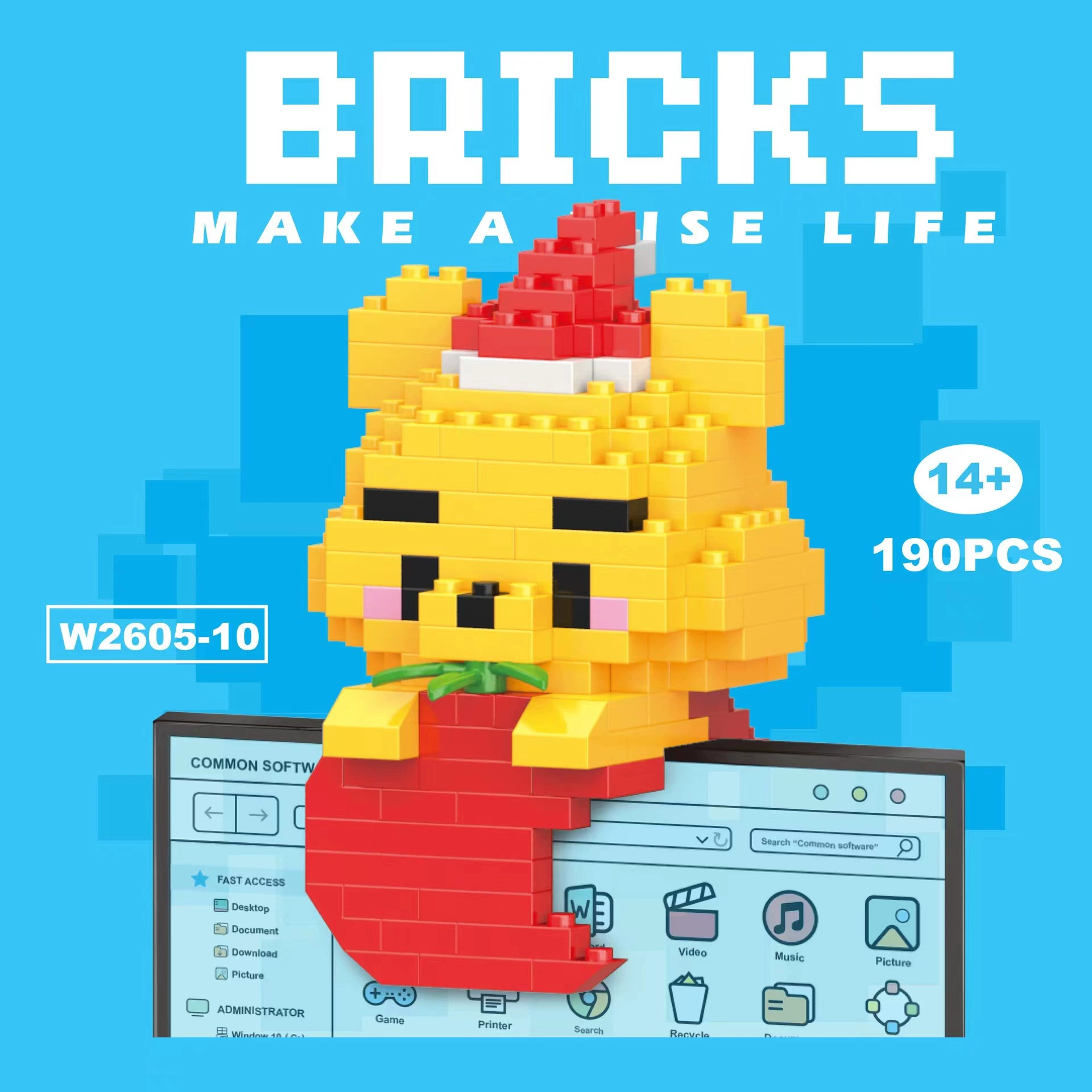 Building Block Set (Lego) Cartoon Characters, multi-model mini figures, 50+ variants