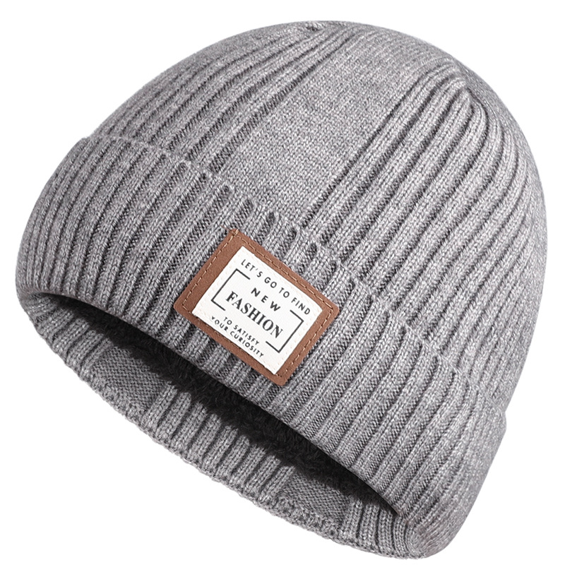 Chapeau d'extérieur extra épais pour homme, bonnet d'hiver en laine cachemire avec pull thermique en cachemire, bonnet en coton tricoté, chapeau résistant à l'hiver_voghion.com