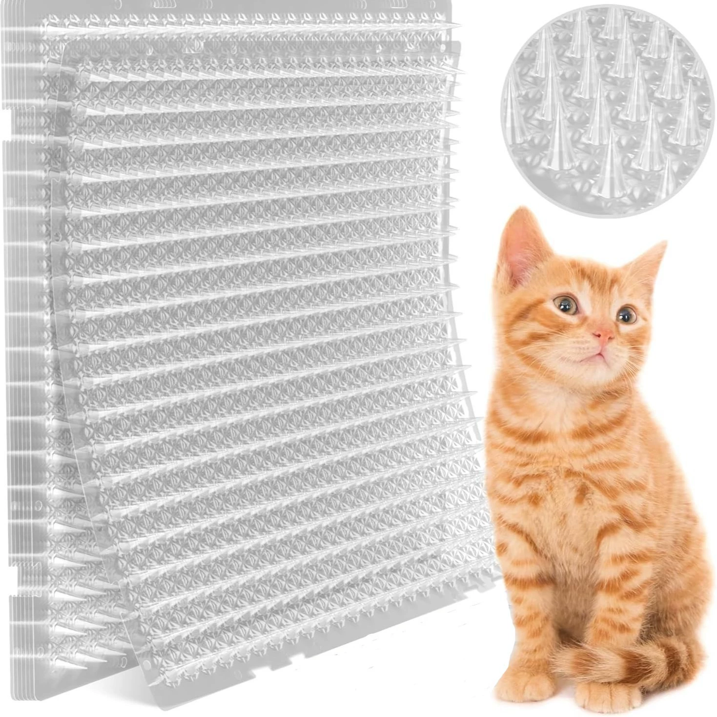 Коврик от кошек для предотвращения их поступления на кровати и диваны, коврик с шипами для ограничения доступа кошек в запрещенные зоны, коврик для защиты от царапин для домашних животных, только для использования за границей.