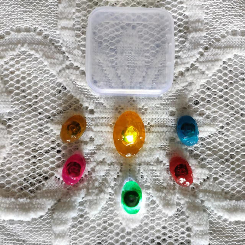 Compuesto de PVC 4 máscara de acero emisión de luz guantes de caballería gema desmontable anti-ba niños adultos mie Maestro guantes