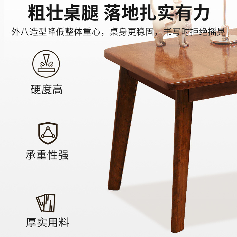 Escritorio de computadora de esquina de madera maciza escritorio en forma de L mesa de oficina en casa dormitorio simple esquina Escritorio de estudio y silla combinación