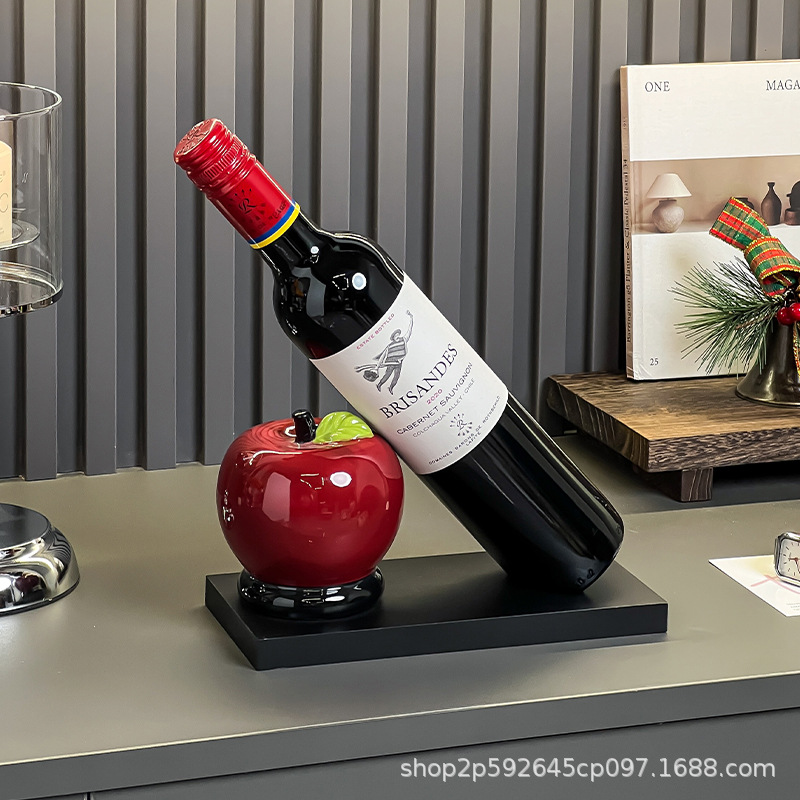 Peace and Joy Accessible Luxury High-End Wine Rack Wine Cabinet Decoration Ornaments Modern Living Room Tv Cabinet Home Crafts