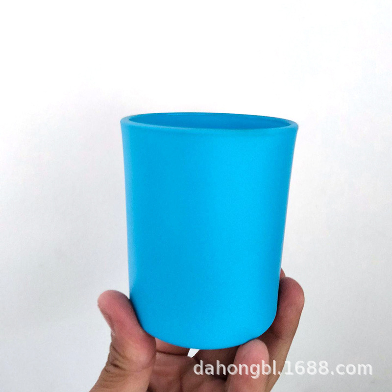 Botella de vidrio de vela 200ml315ml430ml botella de vidrio de color botella vacía botella de deseo en stock puede imprimir registro