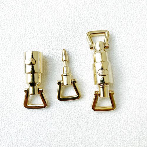 Manufacturer luggage hardware lock, bag hardware lock, women's bag lock, light gold women's bag long mortise lock