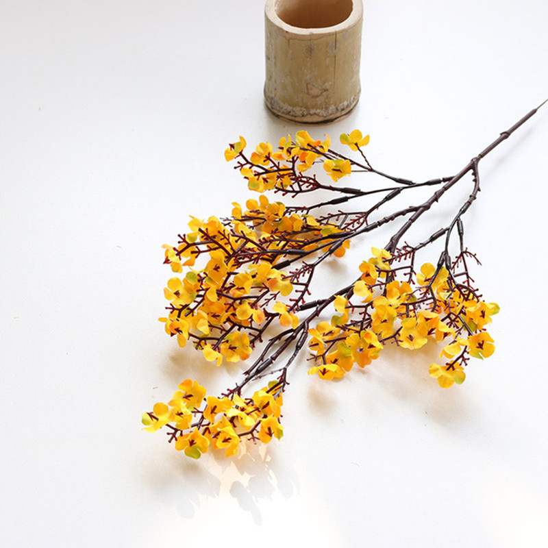シミュレーション満天の星の小さい花の花束の布の花の満天の星の偽の花の枝の絹の花の造花の客間のレストランの道具|undefined