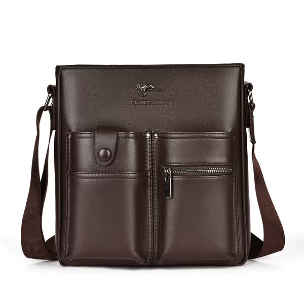 New Men's Bag Shoulder Crossbody Bag pu Leather Large Capacity Shoulder Bag Business Casual Satchel Multifunctional Men's Bag