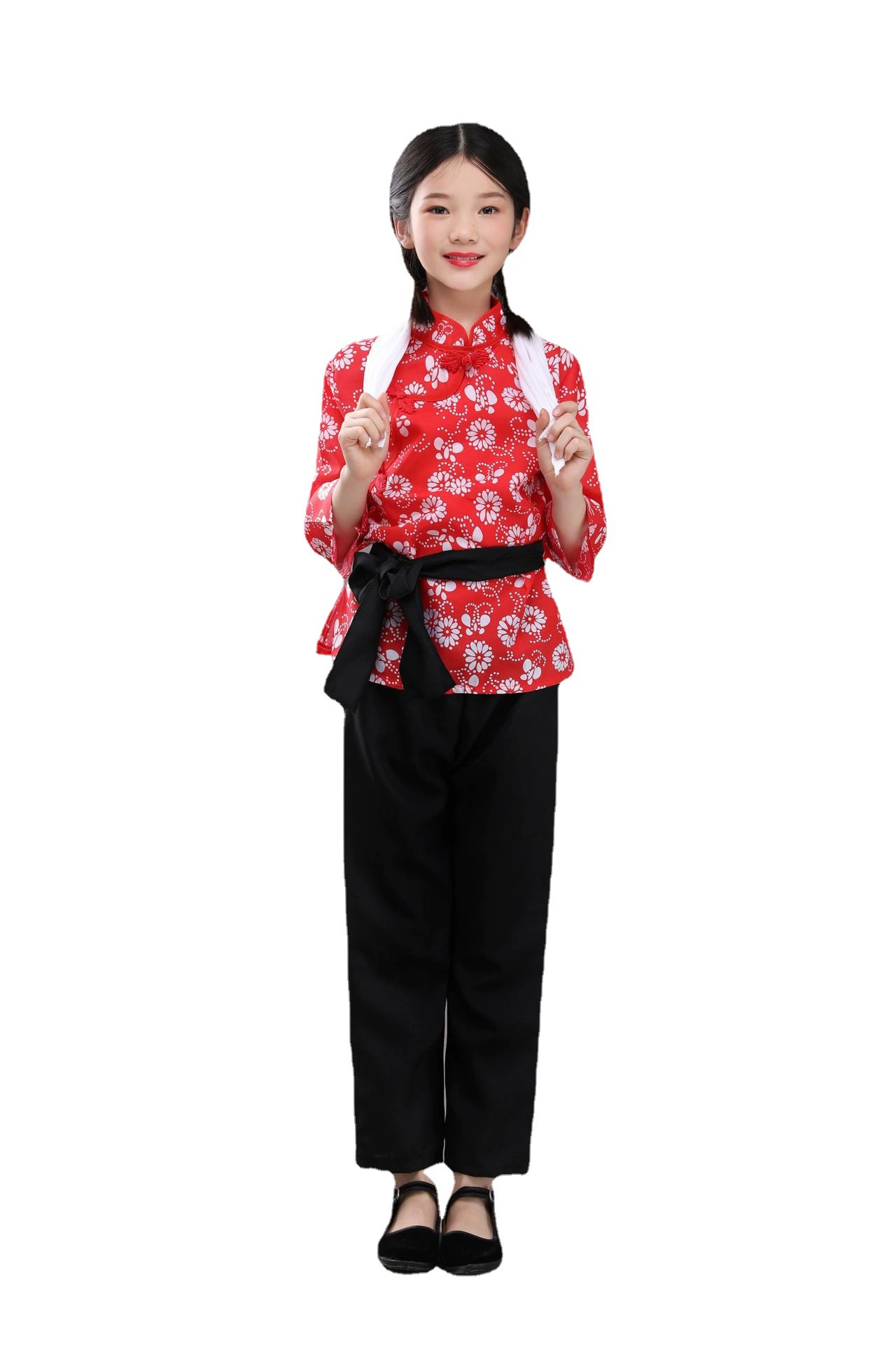 Сестра в законе Xi 'er костюм деревенская девушка сбор чая Женский Галстук горничной Mei Li бабушка сваха драма костюм