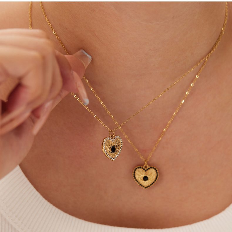 Necklace Classification 304 Stainless Steel Chain Material 1 Piece Quantity PVD Coated 18K Gold Real Gold Plated Geometric 304 Stainless Steel IG Style Korean Style Waterproof Non Tarnish 304 Stainless Steel Necklace
