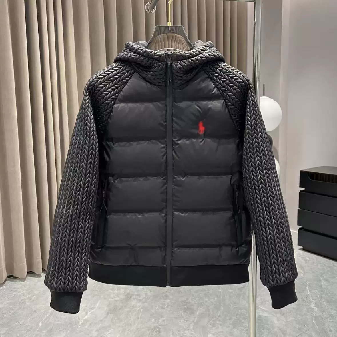 2025秋季新款潮流纯色棉袄长袖外套轻奢个性商务时尚高品质男棉服