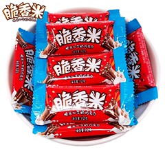 脆香米巧克力脆米夹心牛奶巧克力零食结婚喜糖果儿童零食散装批发