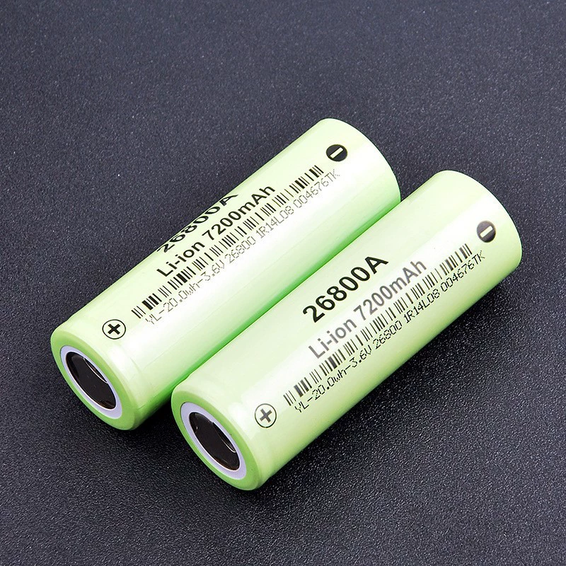 Батарея иона лития полной емкости 3,7 V батареи лития 7000mAh A силы 26800 прямых продаж фабрики 5C