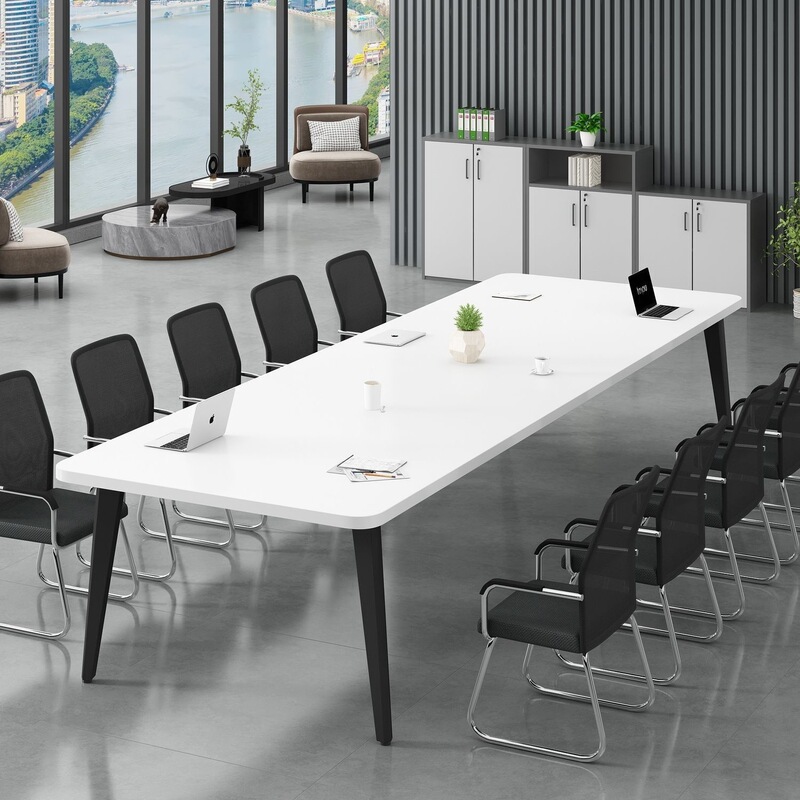 Desk, small conference room, simple discussion long table, conference table, minimalist modern office long workbench, office desk Desk, small conference room, simple discussion long table, conference table, minimalist modern office long workbench, office desk