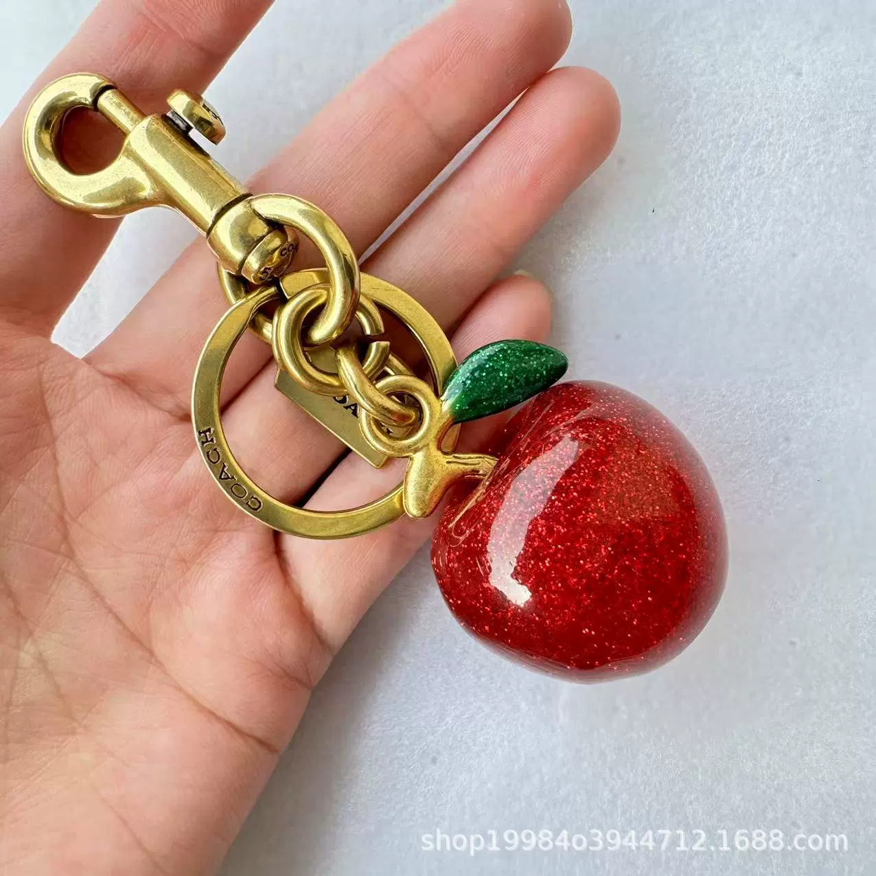 Apple, keychain, bag, high-end pendant, high-quality style