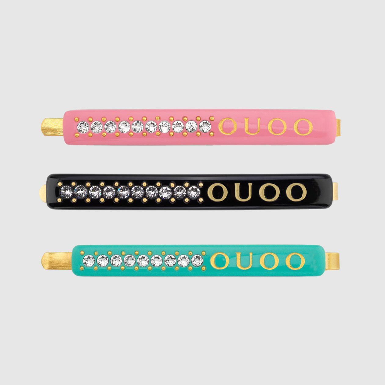 22ss European and American G three-color hairpin clip ins same style side clip ancient hair accessories bangs clip female hairpin side clip