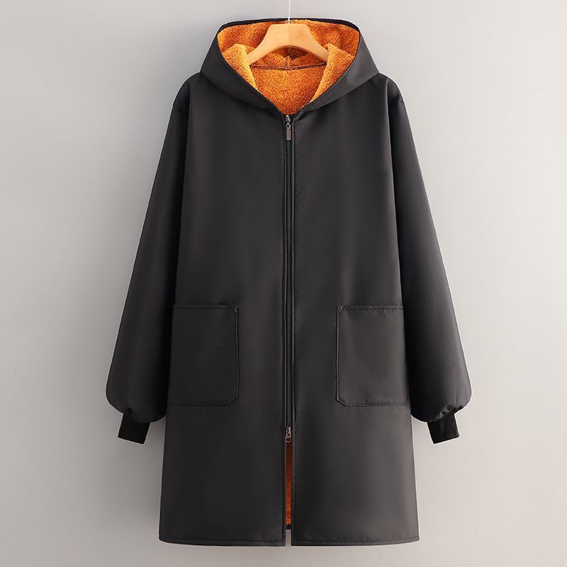 冬のベルベットの厚みのある長袖スモック防水性と耐油性の暖かいジャケット作業服キッチンホームエプロン新しいスタイル|undefined