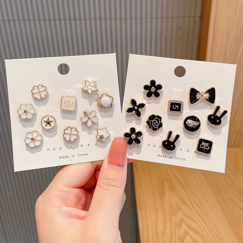 Camisas fijas, botones de collar sin marcas, antifluorescencia, broches de succión magnética, 2025 nuevos accesorios sin perforación.