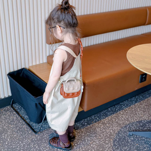 Children's Mini Square Bag Girls Fashion Handbag Accessories Bag Fashionable Girls Cute Rabbit Print Shoulder Bag
