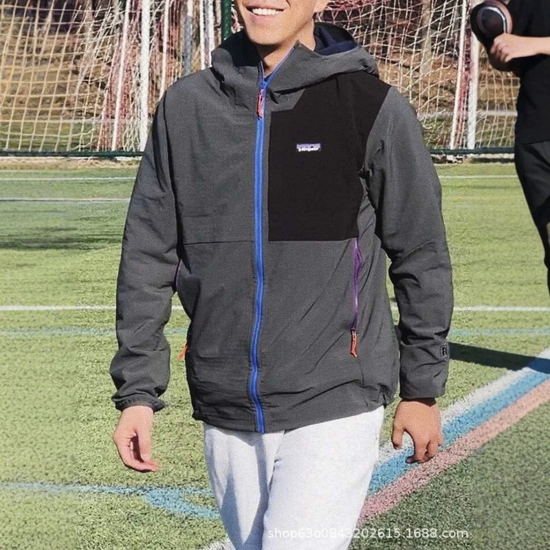 Original high-quality autumn outdoor sports casual zip-up hooded workwear windproof fleece softshell jacket