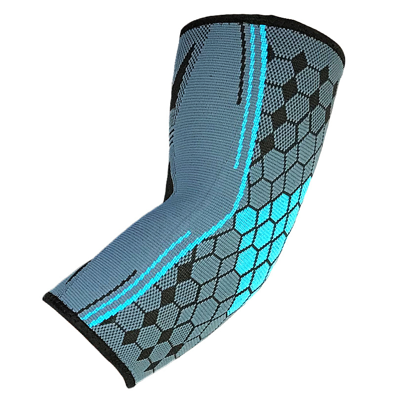 尼龙针织运动护肘彩色蜂窝提花护肘关节健身跑步篮球护臂护具现货