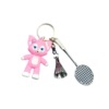 Realistic cartoon cute keychain for badminton, rabbit, pendant, accessory, fox, raccoon