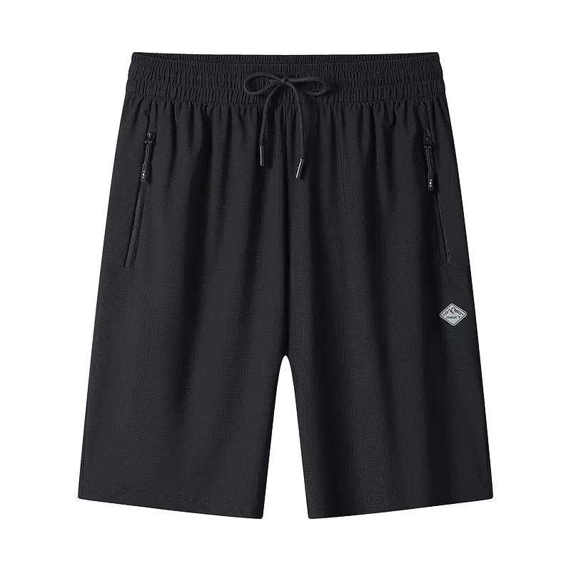 ‌男士冰丝短裤夏季速干薄款透气弹力运动休闲裤男外穿宽松商务