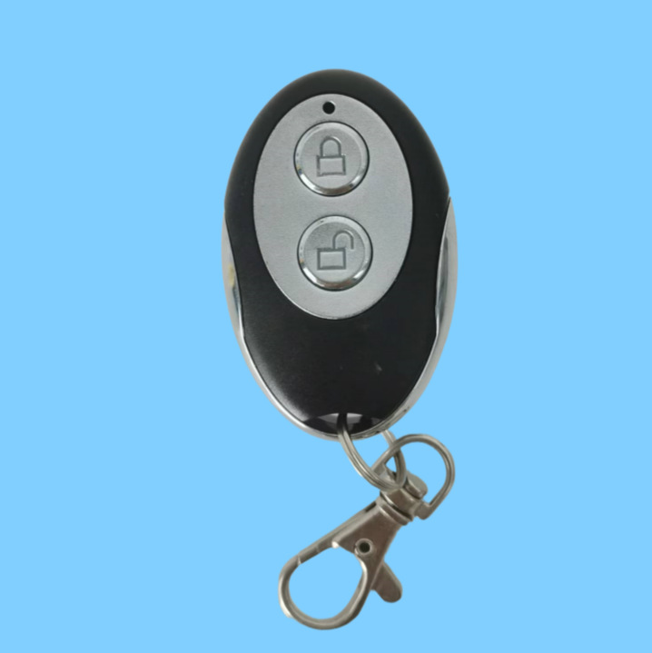 315M433M纯金属两键学习码遥控器华普微EV1527学习码遥控器报警器