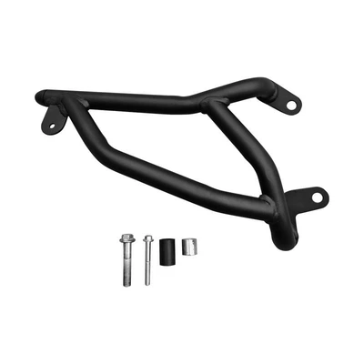 Motorcycle bumper Suzuki dolphin rear shelf - black-carbon-steel-silencer-bumper