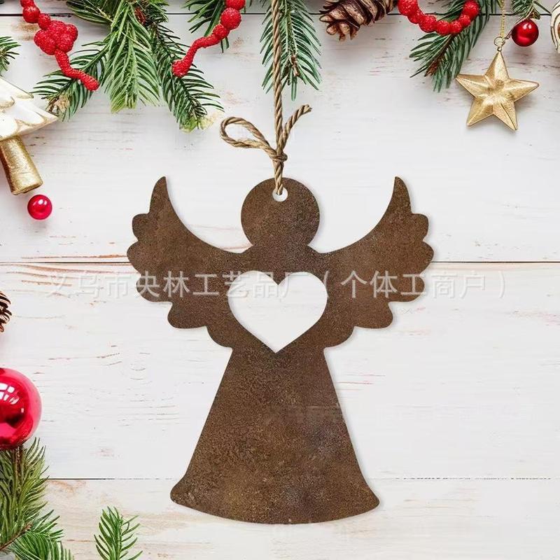 クリスマスデコレーション、錆びたトナカイのクリスマスツリー、屋外ガーデン用金属製鉄工芸品、飾り物|undefined