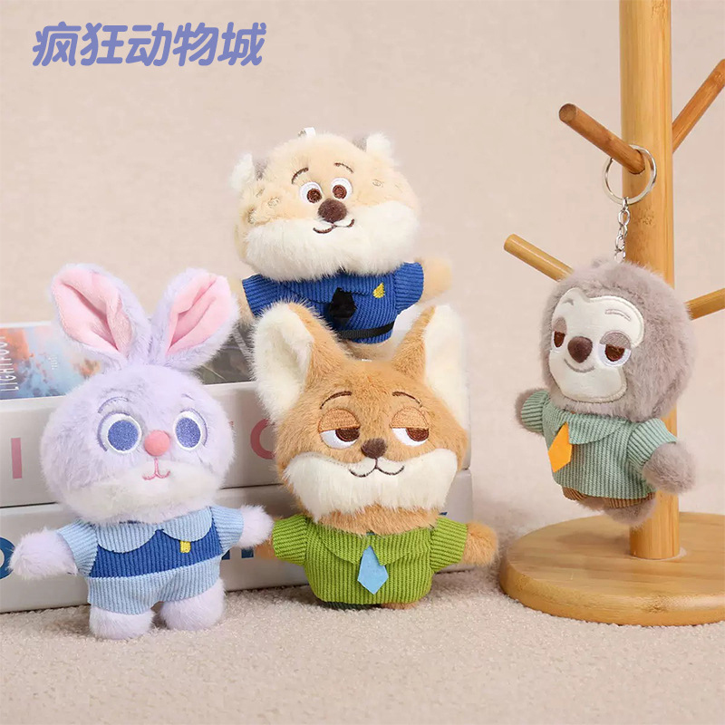 Trendy Cute Judy Plush Toy Doll Zootopia Bag Charm Nick Fox Wholesale