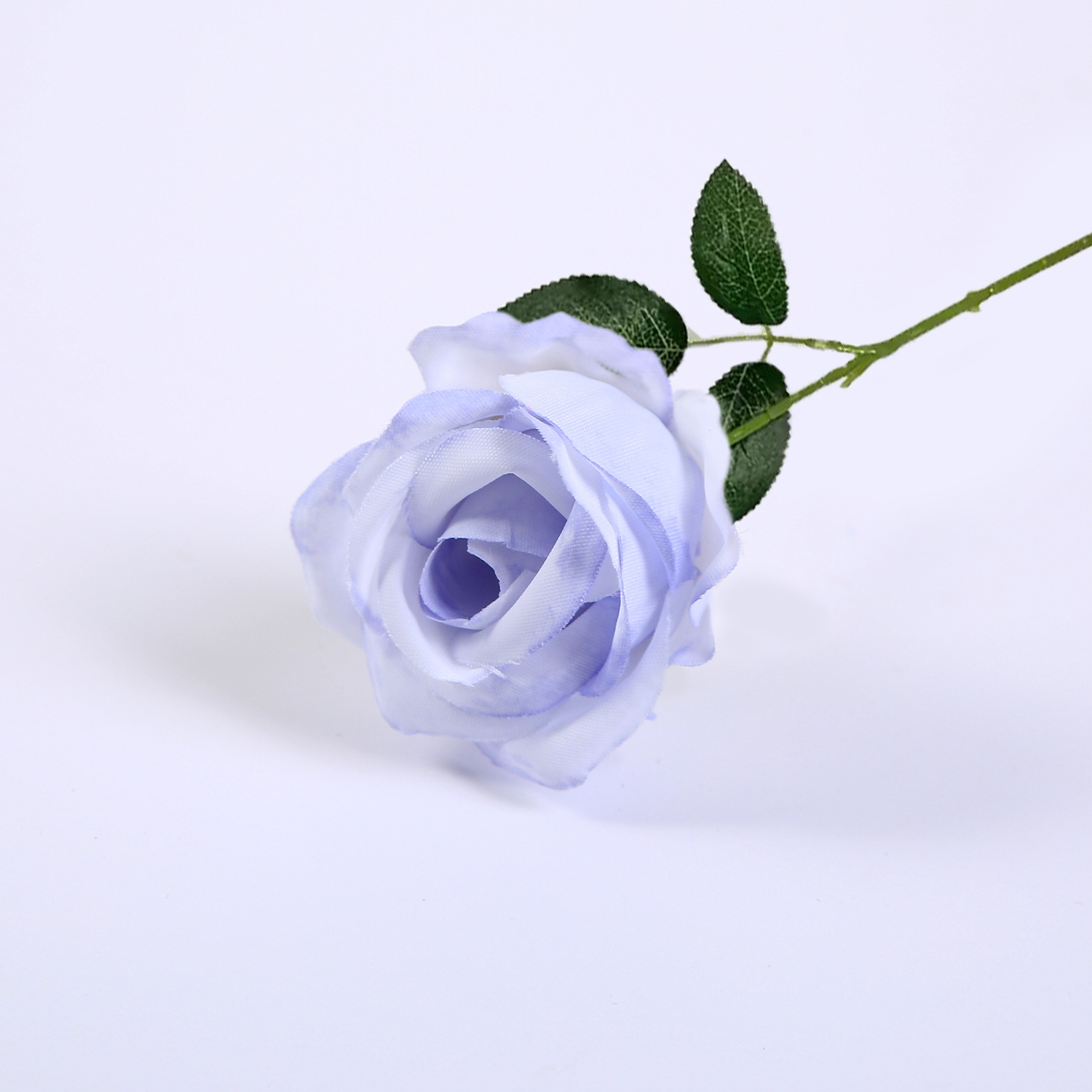 보라색 4호 + 잎이 있는 24cm 꽃줄기