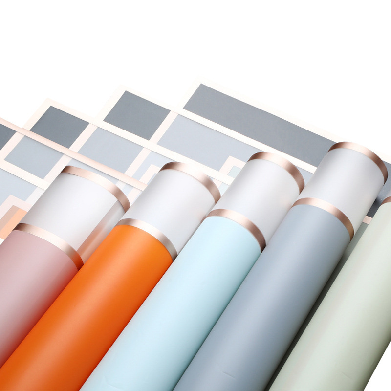 Fábrica de fiestas de flores al por mayor nuevos productos transfronterizos bordes translúcidos floristas papel de embalaje de flores flores papel de regalo