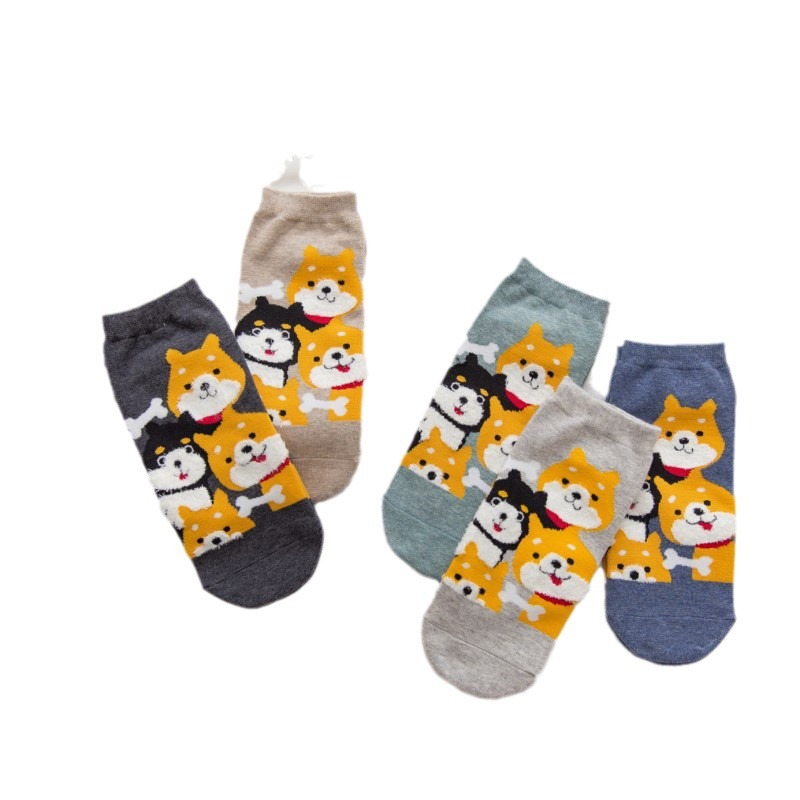 Calcetines de mujer de primavera y otoño de estilo coreano dibujos animados oso calcetines de cinco colores calcetines de mujer de estudiante de estilo universitario lindo Comercio exterior al por mayor