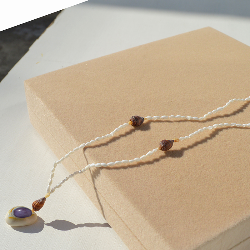 Conchas naturales pulsera caracoles collar diy joyas de chicas hechas a mano puestos de mercado nocturno regalos características pulseras