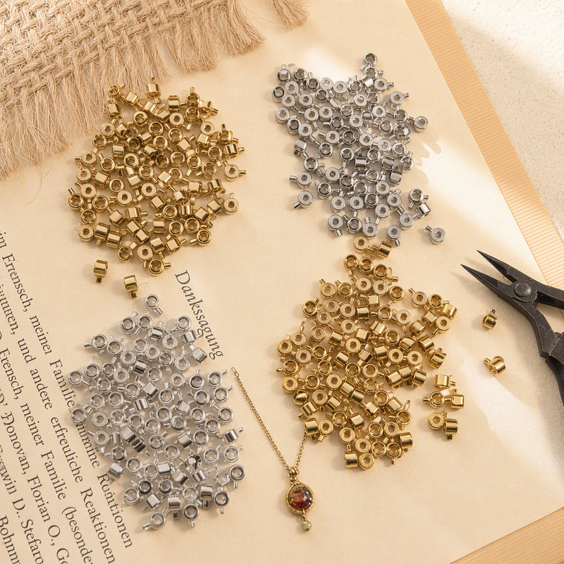 DIY Bracelet Pressure Cooker Positioning Clasp Copper-Plated Non-Fading Fishing Line Clip Accessories