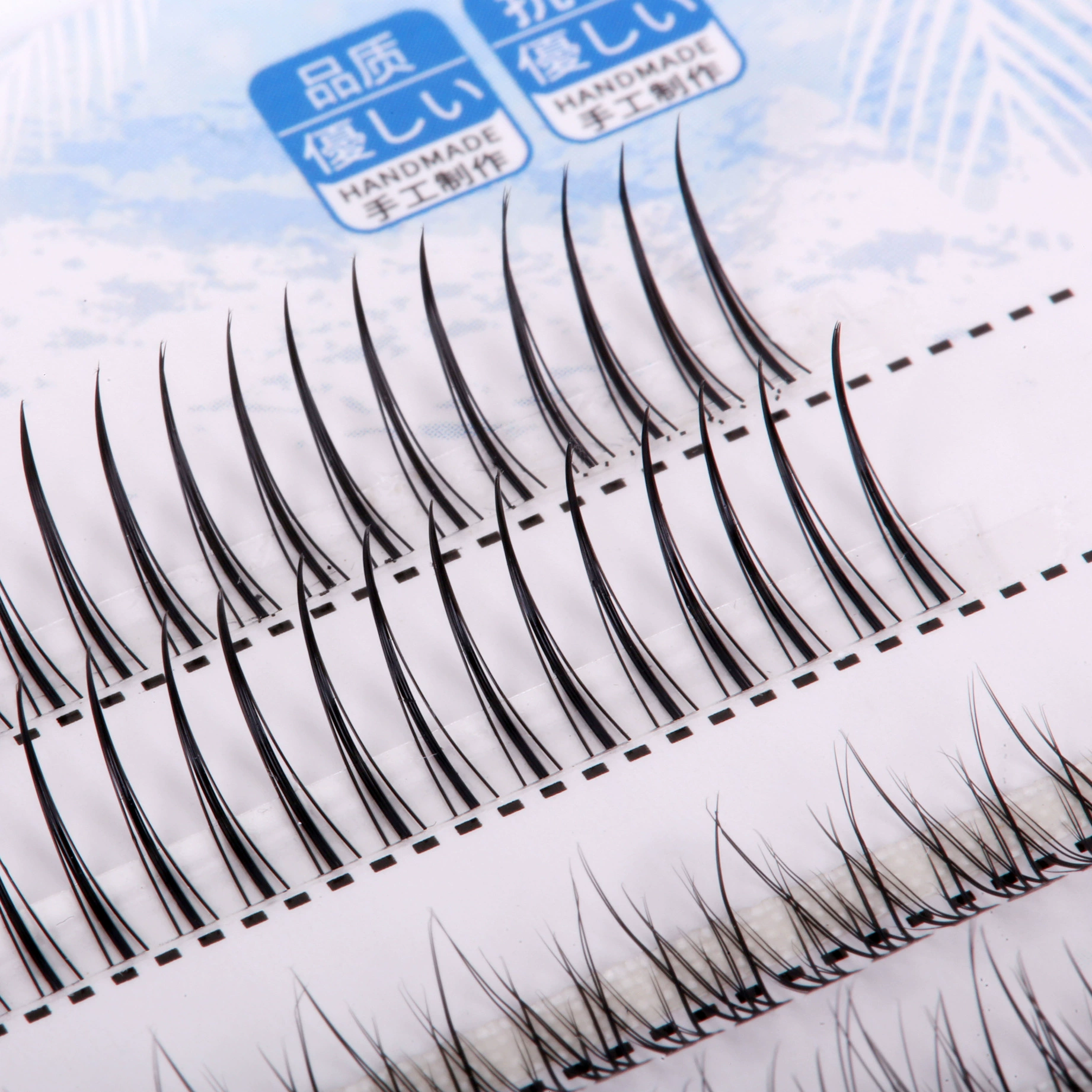 Mixed Individual False Eyelash Clusters, Multi-Length Synthetic Flare Lashes, Reusable Set