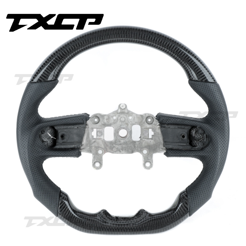 Suitable for 18-22 Jeep Jeep Wrangler Modified and Upgraded Carbon Fiber Perforated Leather Steering Wheel Steering Wheel