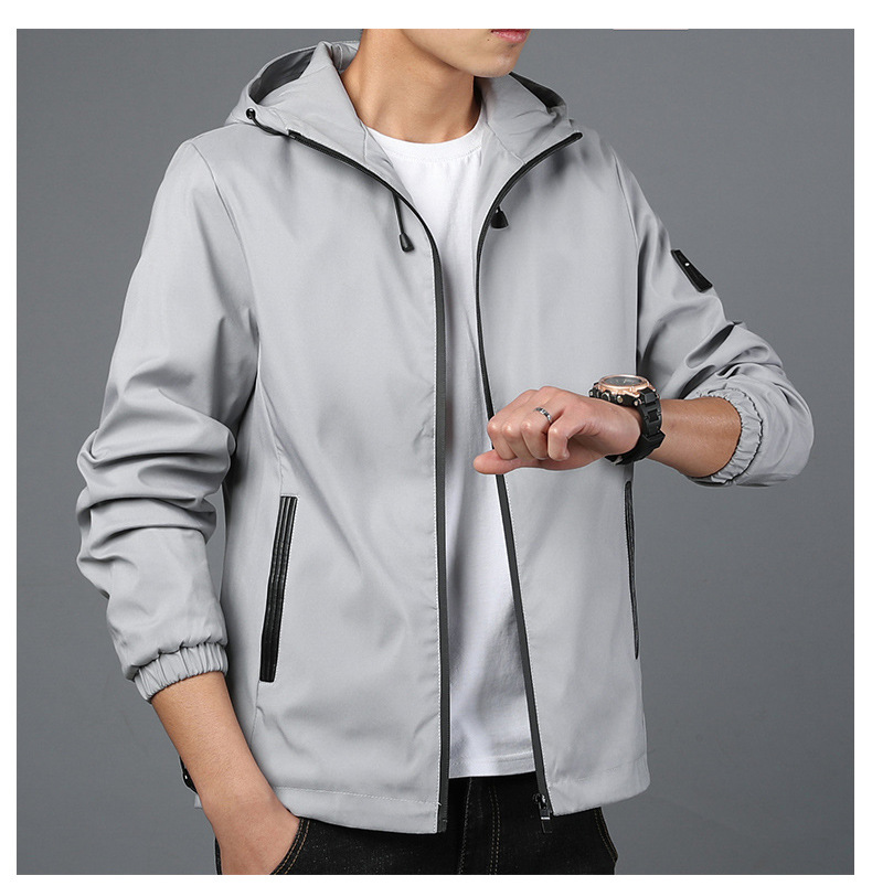 490g Weight Jacket Outerwear Type Long Sleeve Sleeve Length Zipper Placket Type Polyester Fabric Type Regular Top Length Casual Occasion Collarless Neckline Regular Fit Fit Type Solid Color Pattern Spring, Autumn Season Men's Gender Casual Style Men's Solid Color Casual Collarless Long Sleeve Regular Fit Men's Outwear 12