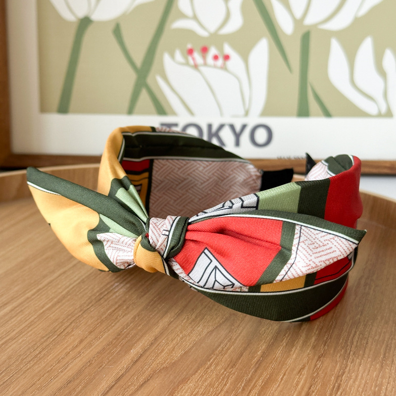 257g Weight Hair Band Hair Accessories Type 1 Piece Quantity Holiday, Daily Occasion Color Block Pattern Women's Gender Handmade Design Simple Style, Classic Style Style Women's Simple Style Classic Style Color Block Cloth Handmade Hair Band 10
