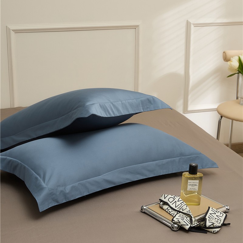 Luz de lujo 100 cubas de almohada de algodón de lana larga de Xinjiang, cubas de almohada de algodón simple, cubas de almohada de algodón transpirables, un par de cubas de almohada de algodón