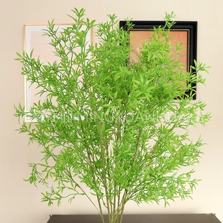 竹叶仿真绿植造景户外婚礼堂路引插花客厅背景软装布置装饰植物