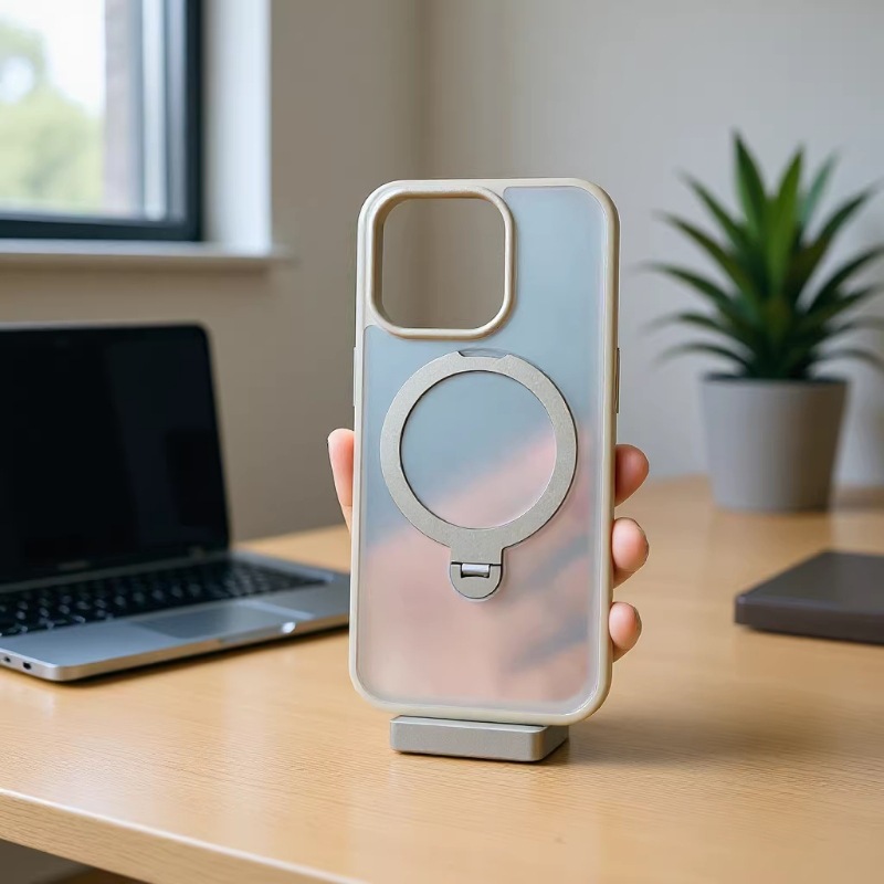 El soporte magnético es adecuado para 16 Apple 15 funda para teléfono móvil iphone14promax funda protectora anti-caída 13po nuevo