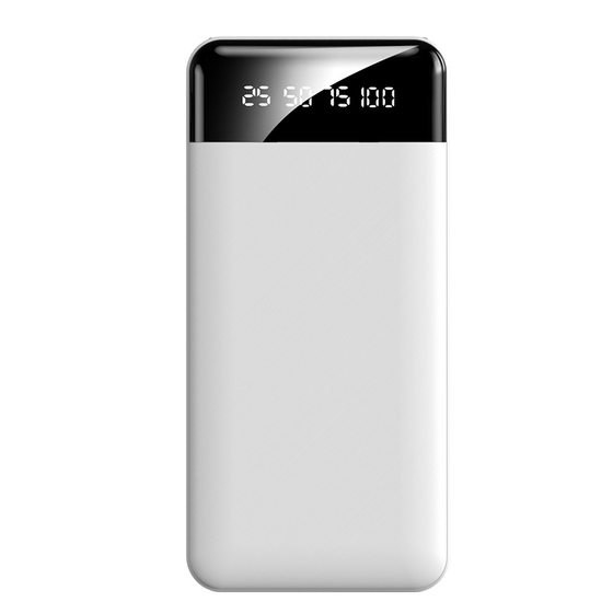 Wholesale ultra-thin self-belt charging treasure 20000 mA large capacity portable mobile power gift LOGO customization