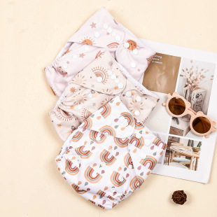 Cross-border Hot Selling Children's Washable Diapers Baby Breathable Diapers Baby Diapers Training Pants Washable
