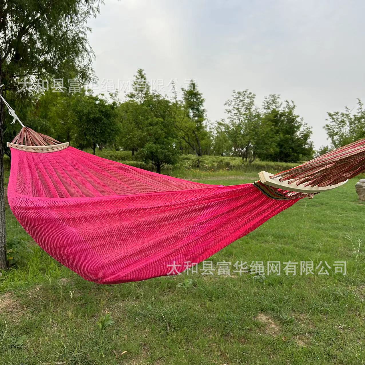 Verano al aire libre ultra fresco tela de hielo hamaca tela de malla transpirable bolsa portátil anti-rollback